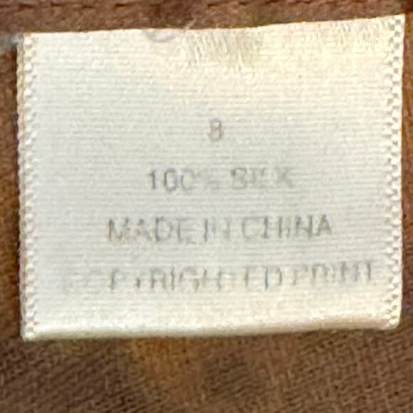 Tommy Bahama 100% Silk Size 8 Tropical Print Double V Sleeveless Dress - Picture 8 of 8